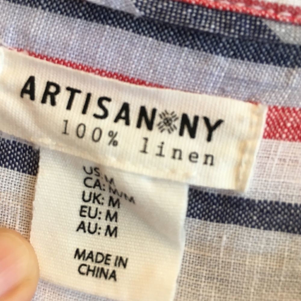 ARTISAN NY TUNIC TOP IN 100% LINEN - Picture 4 of 6